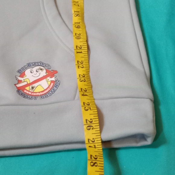 PHILADELPHIA PHILLIES, GRAY SLEEVELESS HOODIE, SIZE ADULT LARGE - Picture 10 of 13